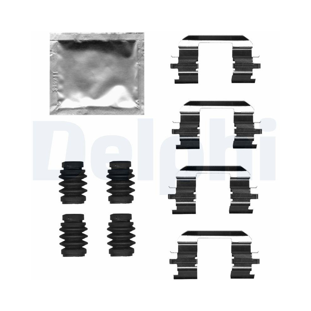 DELPHI LX0686 Zubeh&ouml;rsatz, Scheibenbremsbelag f&uuml;r, Vorderachse
