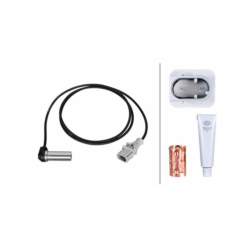 HELLA Sensor, Raddrehzahl 6PU 230 052-461 f&uuml;r DAF, Hinterachse