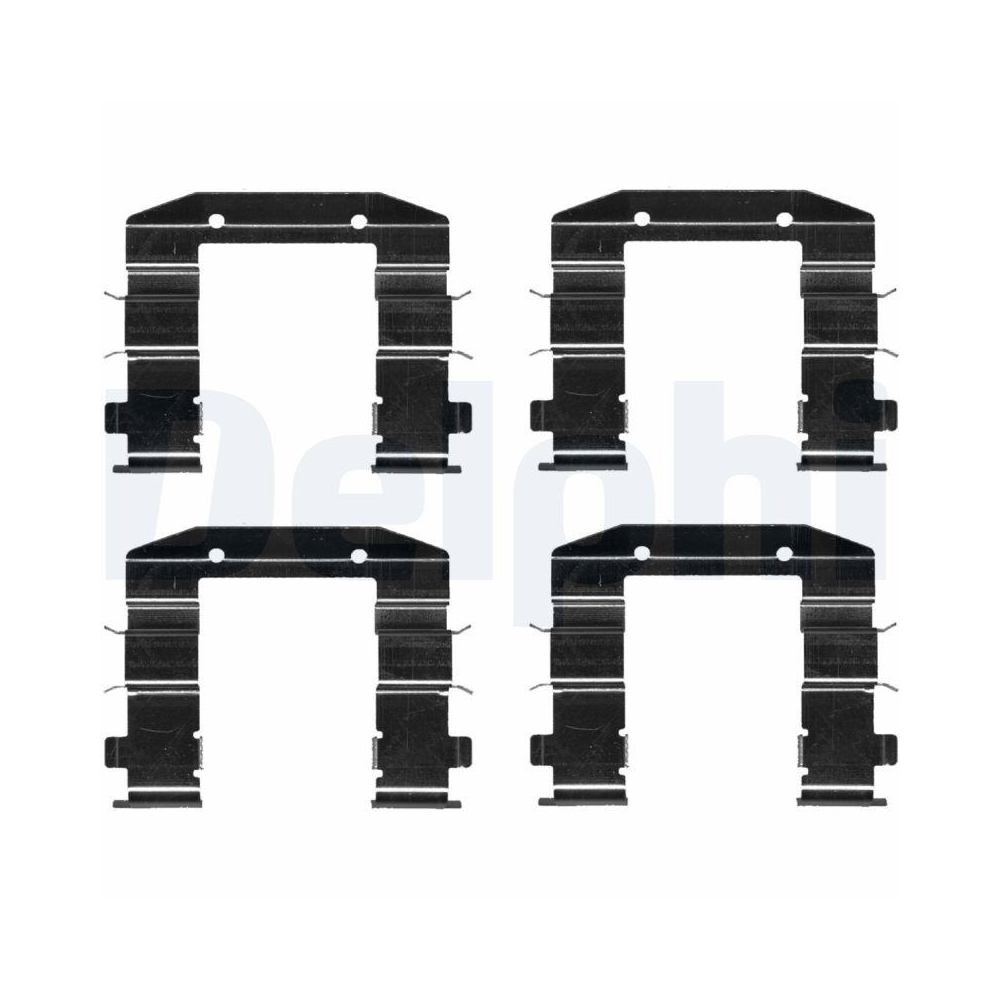 DELPHI LX0688 Zubeh&ouml;rsatz, Scheibenbremsbelag f&uuml;r, Vorderachse