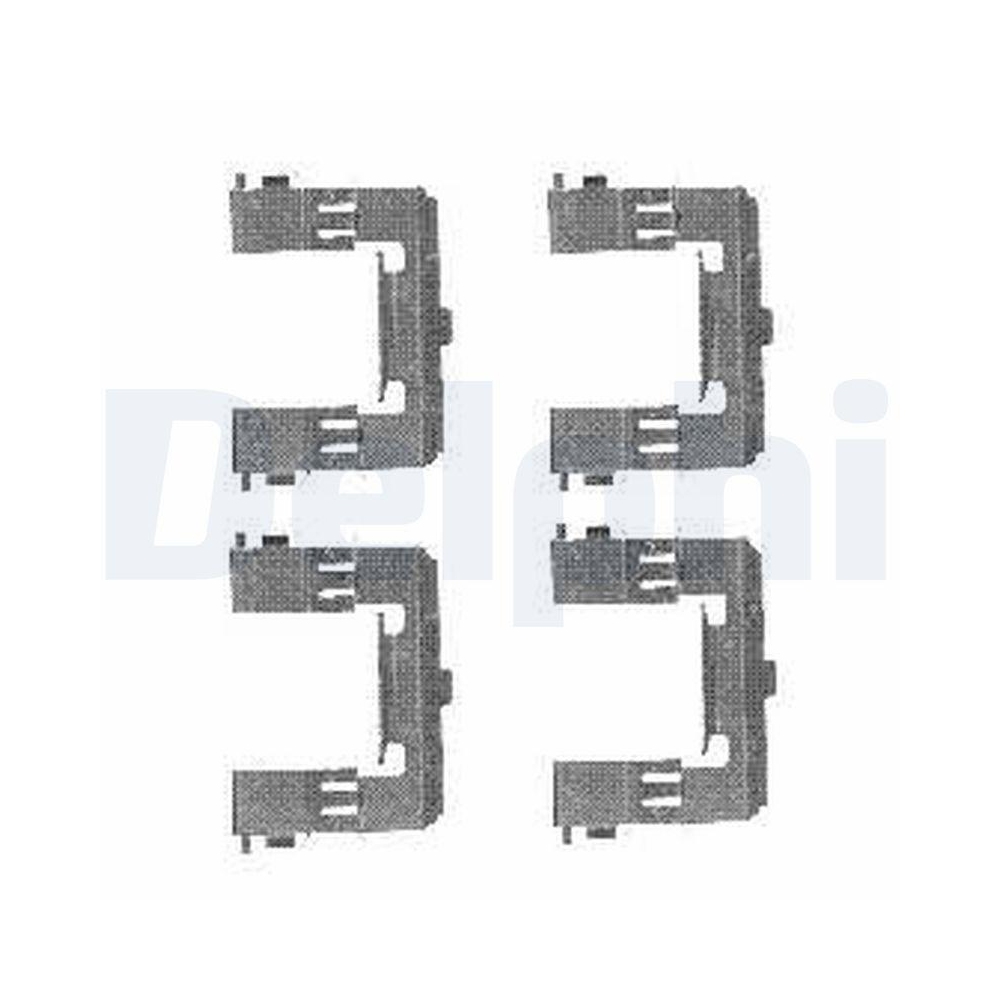 DELPHI LX0452 Zubeh&ouml;rsatz, Scheibenbremsbelag f&uuml;r, Vorderachse