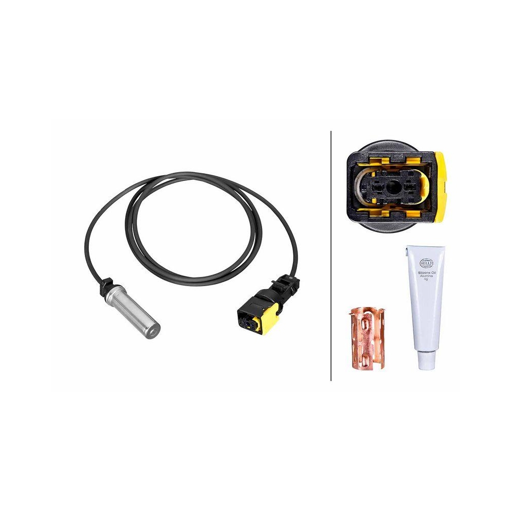 HELLA Sensor, Raddrehzahl 6PU 230 052-481 f&uuml;r VOLVO RENAULT TRUCKS, Vorderachse