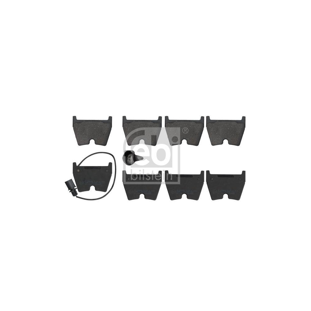 FEBI BILSTEIN Bremsbelagsatz, Scheibenbremse 116024 f&uuml;r AUDI, Vorderachse