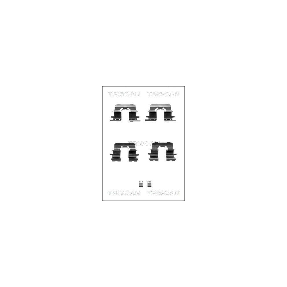Zubeh&ouml;rsatz, Scheibenbremsbelag TRISCAN 8105 131631 f&uuml;r, Hinterachse