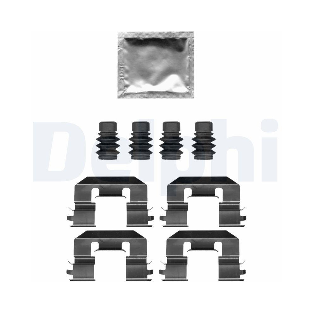 DELPHI LX0689 Zubeh&ouml;rsatz, Scheibenbremsbelag f&uuml;r, Vorderachse