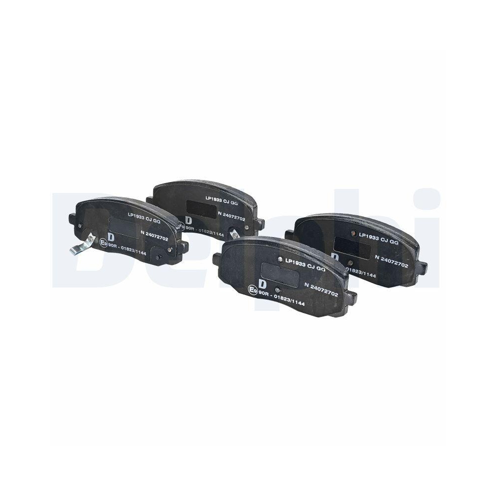 DELPHI LP1933 Bremsbelagsatz, Scheibenbremse f&uuml;r HYUNDAI KIA, Vorderachse