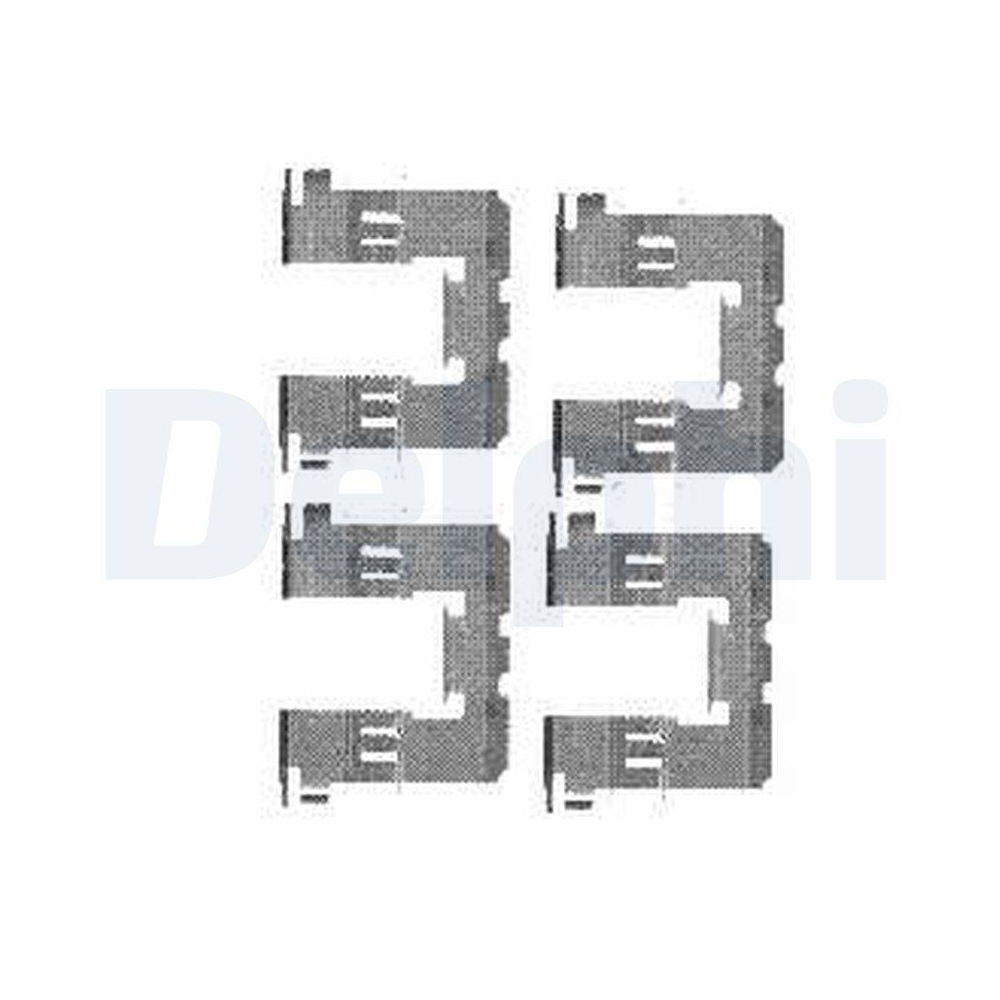 DELPHI LX0453 Zubeh&ouml;rsatz, Scheibenbremsbelag f&uuml;r NISSAN, Hinterachse