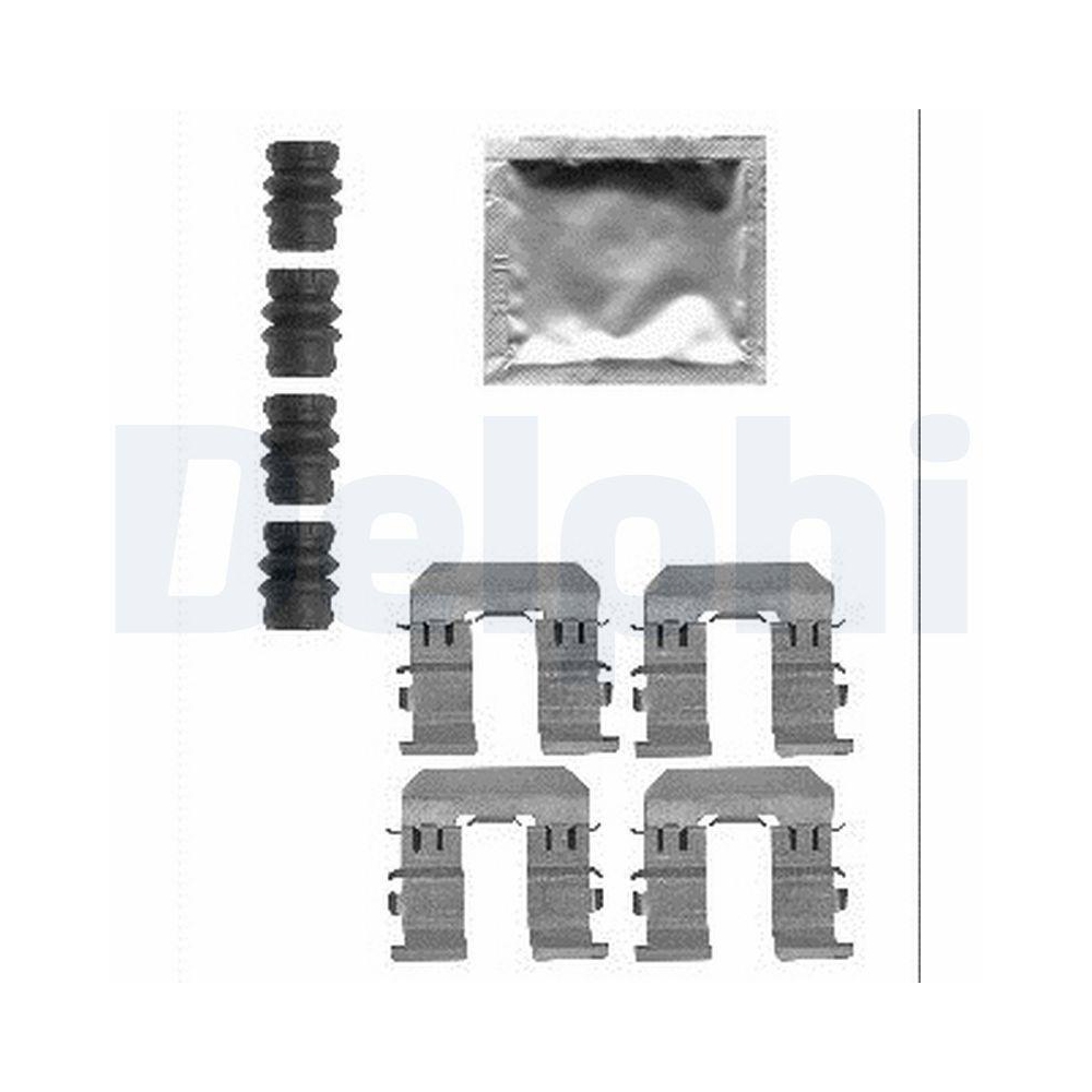 DELPHI LX0565 Zubeh&ouml;rsatz, Scheibenbremsbelag f&uuml;r SUBARU, Hinterachse