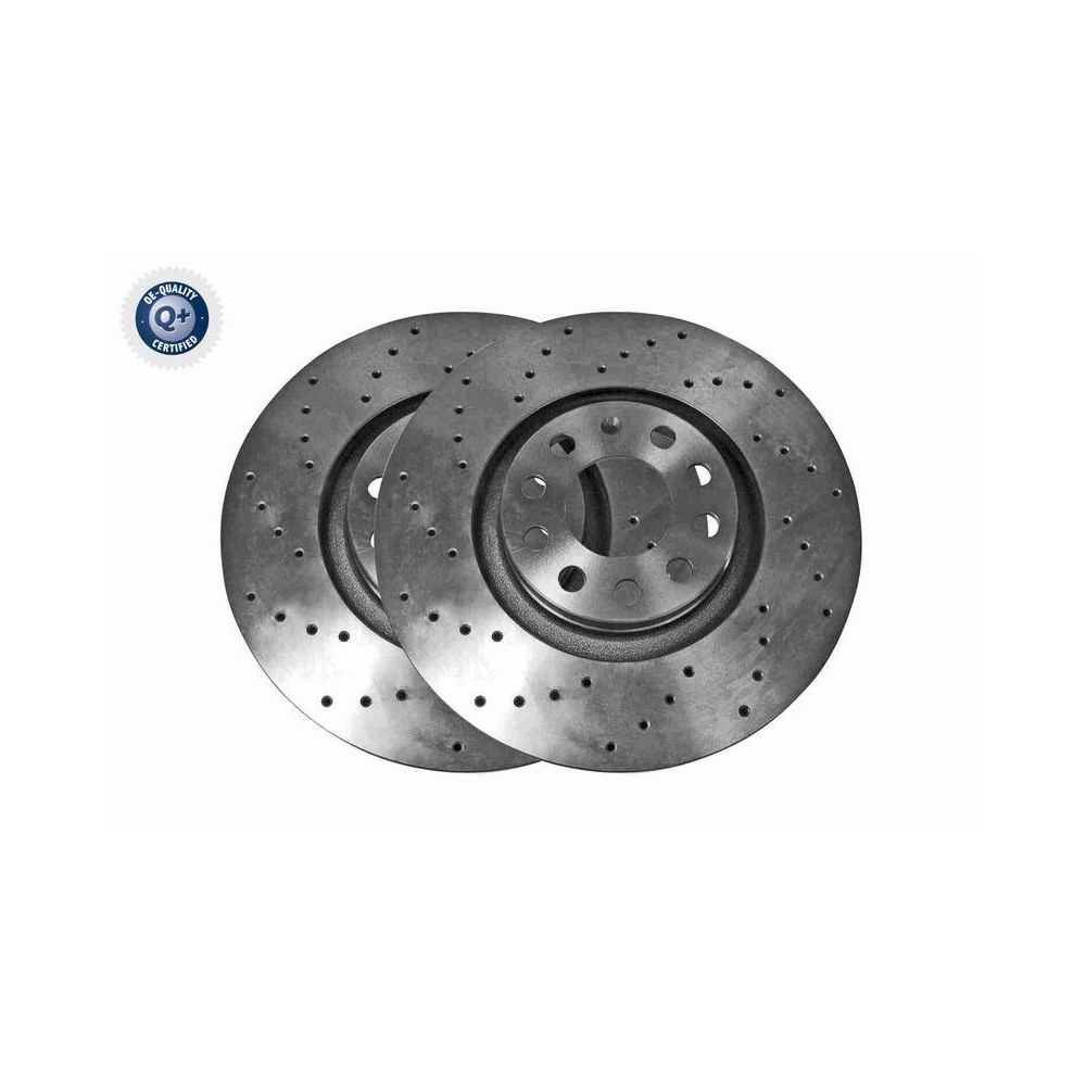 VAICO V10-80115 2 St&uuml;ck Bremsscheiben Q+, Erstausr&uuml;sterqualit&auml;t f&uuml;r AUDI SEAT SKODA VW