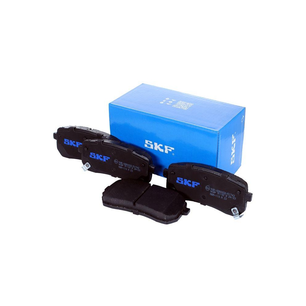 Bremsbelagsatz, Scheibenbremse SKF VKBP 91103 A f&uuml;r KIA, Hinterachse