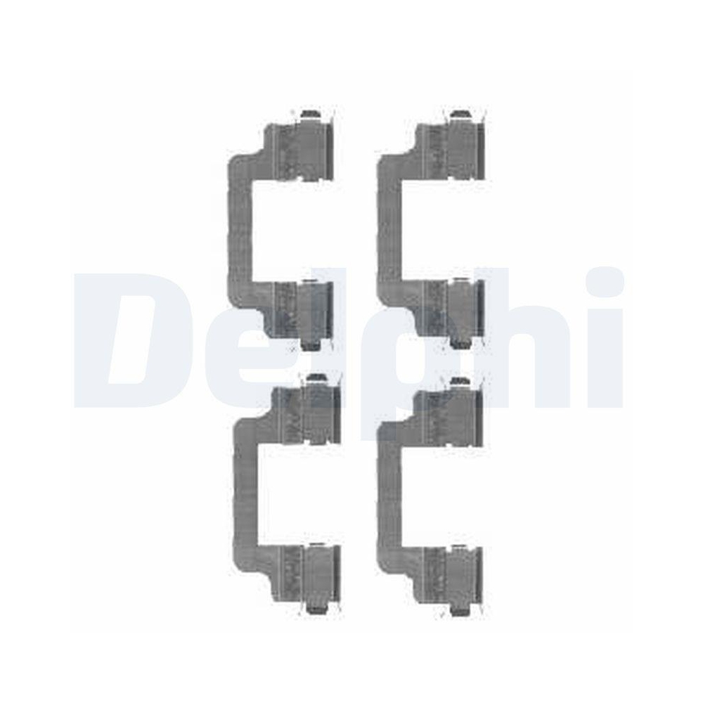 DELPHI LX0454 Zubeh&ouml;rsatz, Scheibenbremsbelag f&uuml;r LAND ROVER, Vorderachse