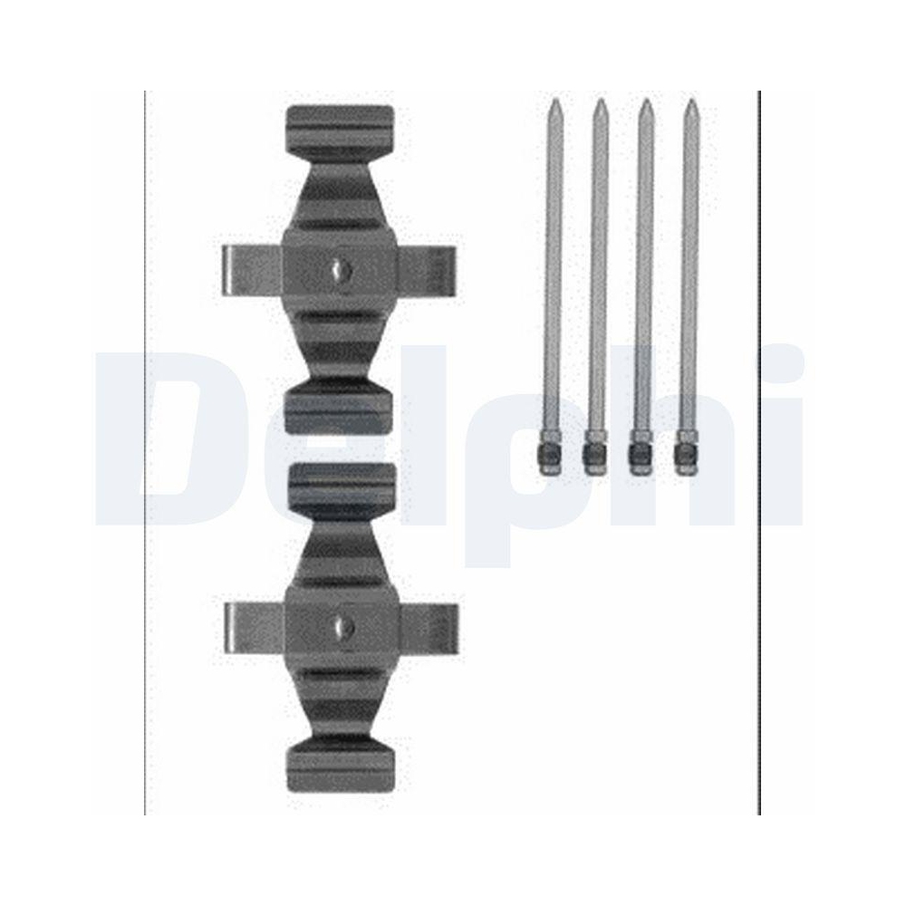 DELPHI LX0566 Zubeh&ouml;rsatz, Scheibenbremsbelag f&uuml;r MERCEDES-BENZ, Vorderachse