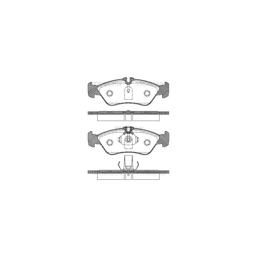 Bremsbelagsatz, Scheibenbremse TRISCAN 8110 23010 f&uuml;r MERCEDES-BENZ VW
