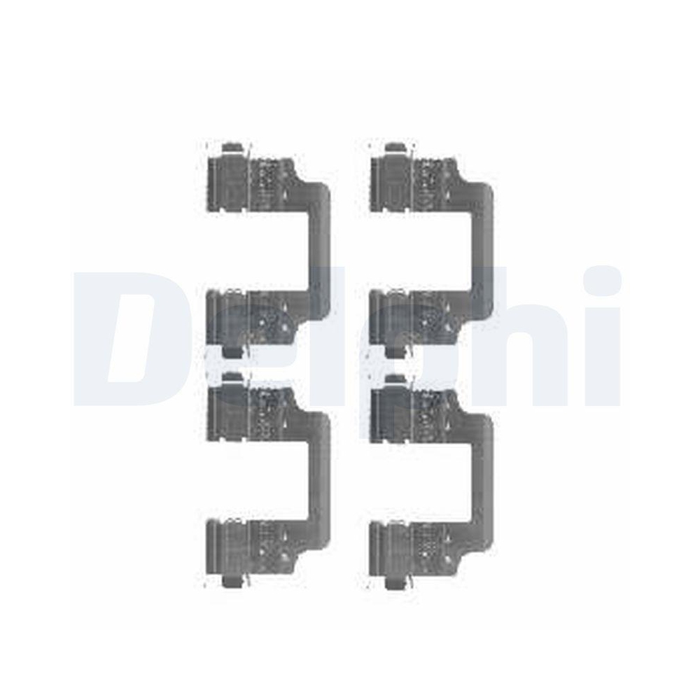 DELPHI LX0455 Zubeh&ouml;rsatz, Scheibenbremsbelag f&uuml;r LAND ROVER, Hinterachse