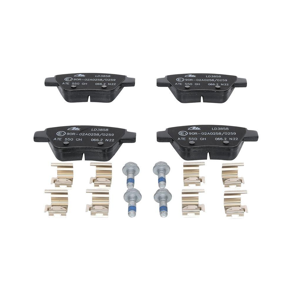 Bremsbelagsatz, Scheibenbremse ATE 13.0470-3858.2 ATE Ceramic für SEAT SKODA VAG