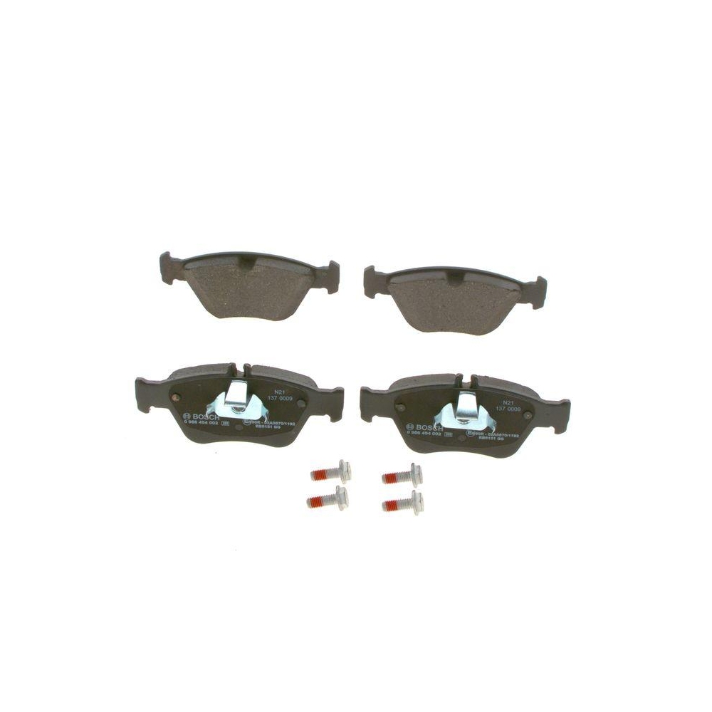 Bremsbelagsatz, Scheibenbremse BOSCH 0 986 494 002 f&uuml;r MERCEDES-BENZ