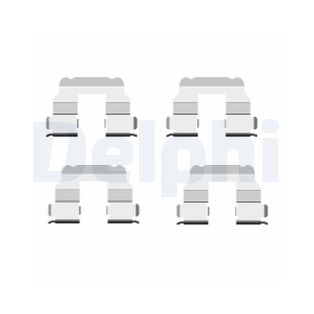 DELPHI LX0457 Zubeh&ouml;rsatz, Scheibenbremsbelag f&uuml;r FIAT, Hinterachse