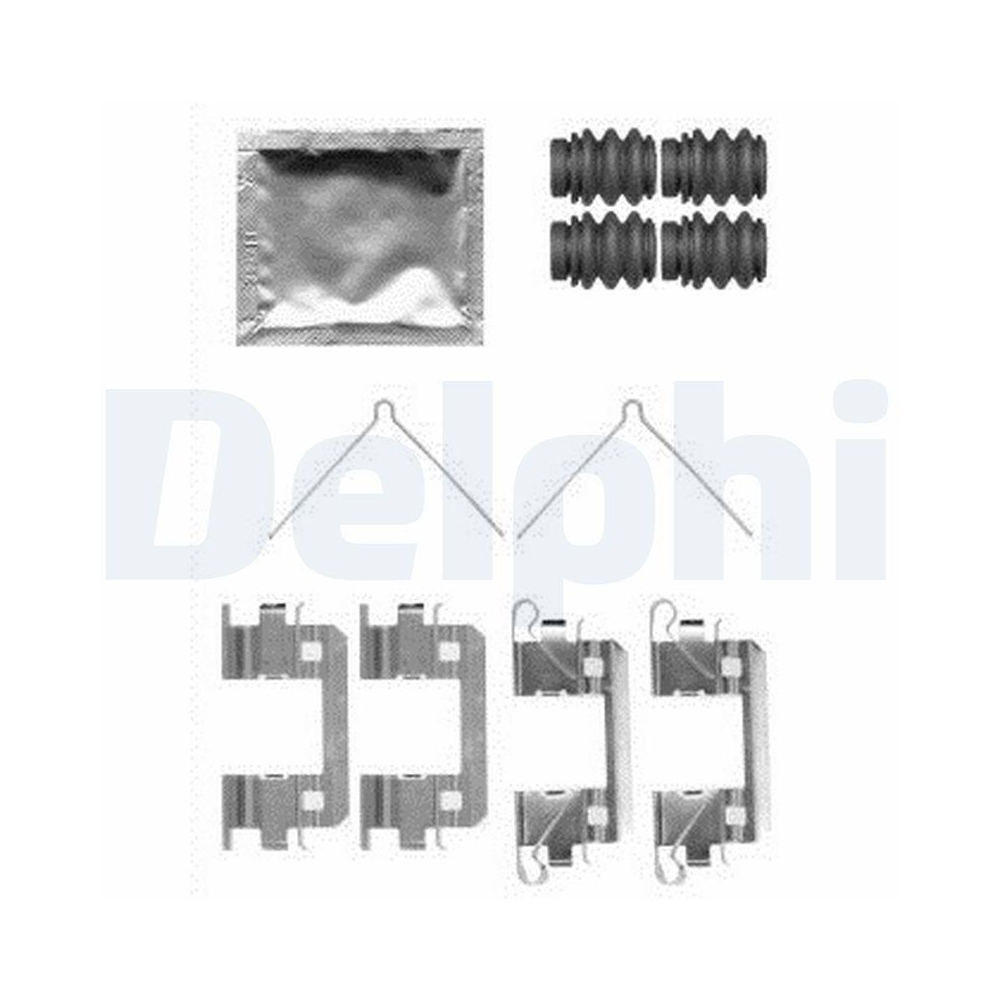 DELPHI LX0568 Zubeh&ouml;rsatz, Scheibenbremsbelag f&uuml;r HONDA, Vorderachse