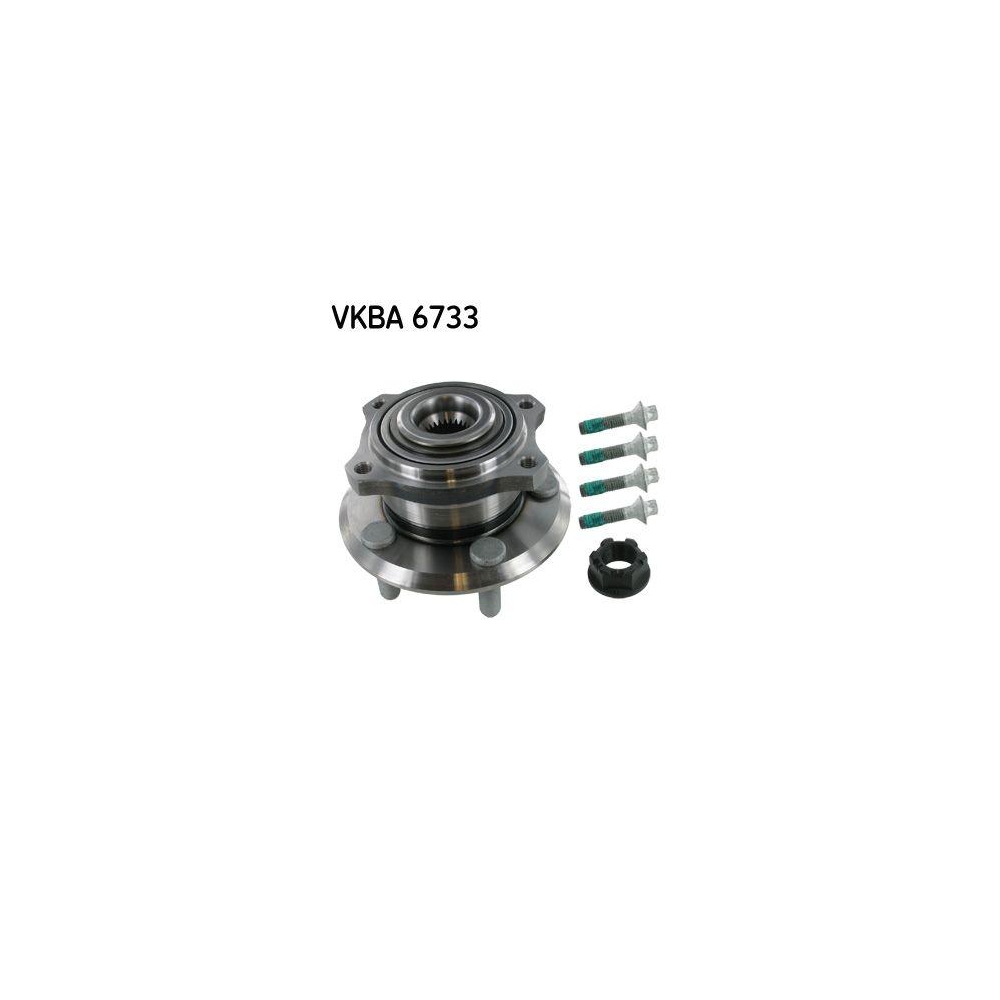 Radlagersatz SKF VKBA 6733 f&uuml;r CHRYSLER DODGE, Hinterachse, Vorderachse