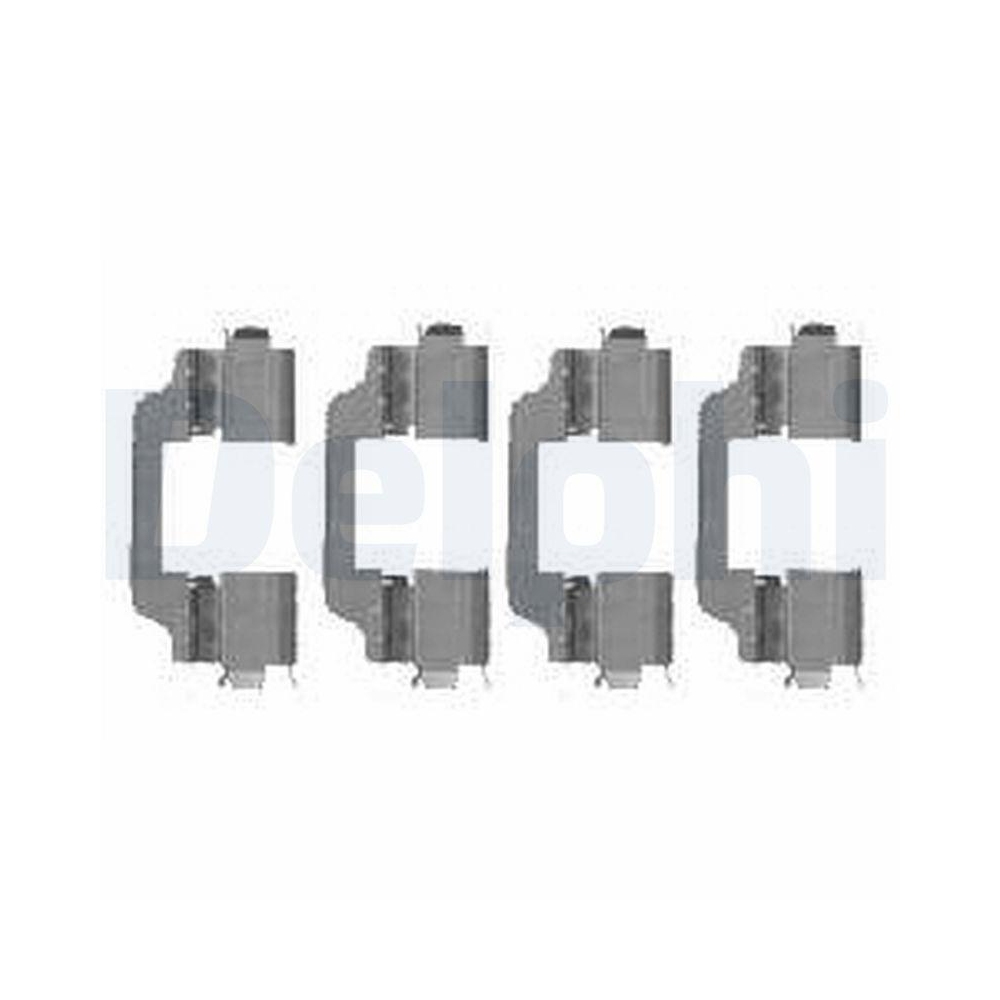 DELPHI LX0458 Zubeh&ouml;rsatz, Scheibenbremsbelag f&uuml;r, Vorderachse