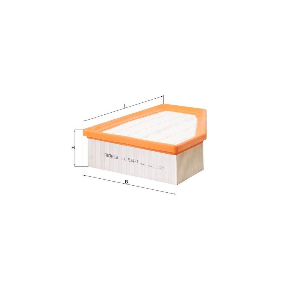 Luftfilter KNECHT LX 934/1 f&uuml;r AUDI VW CUPRA, rechts