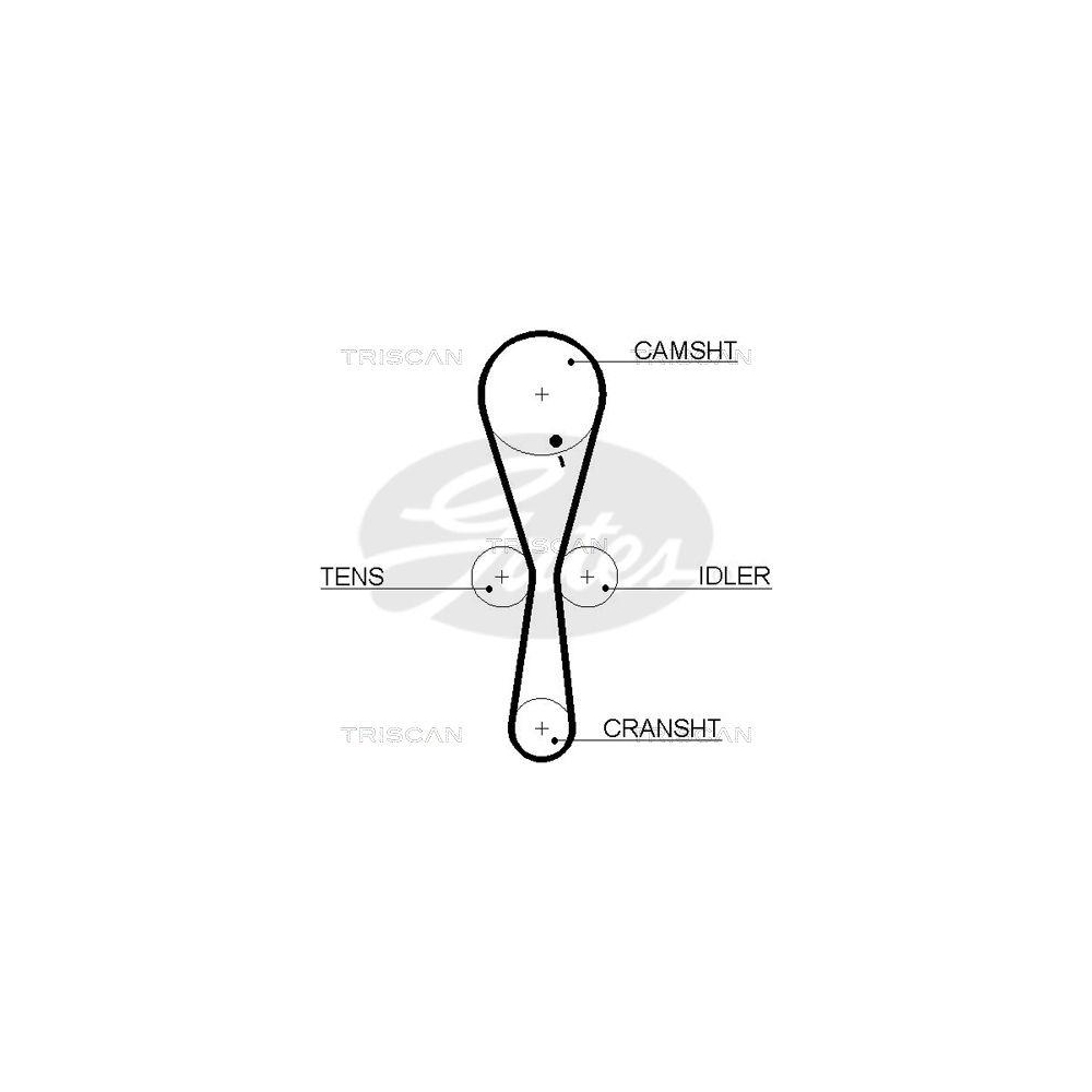 Zahnriemen TRISCAN 8645 5465xs für DANA