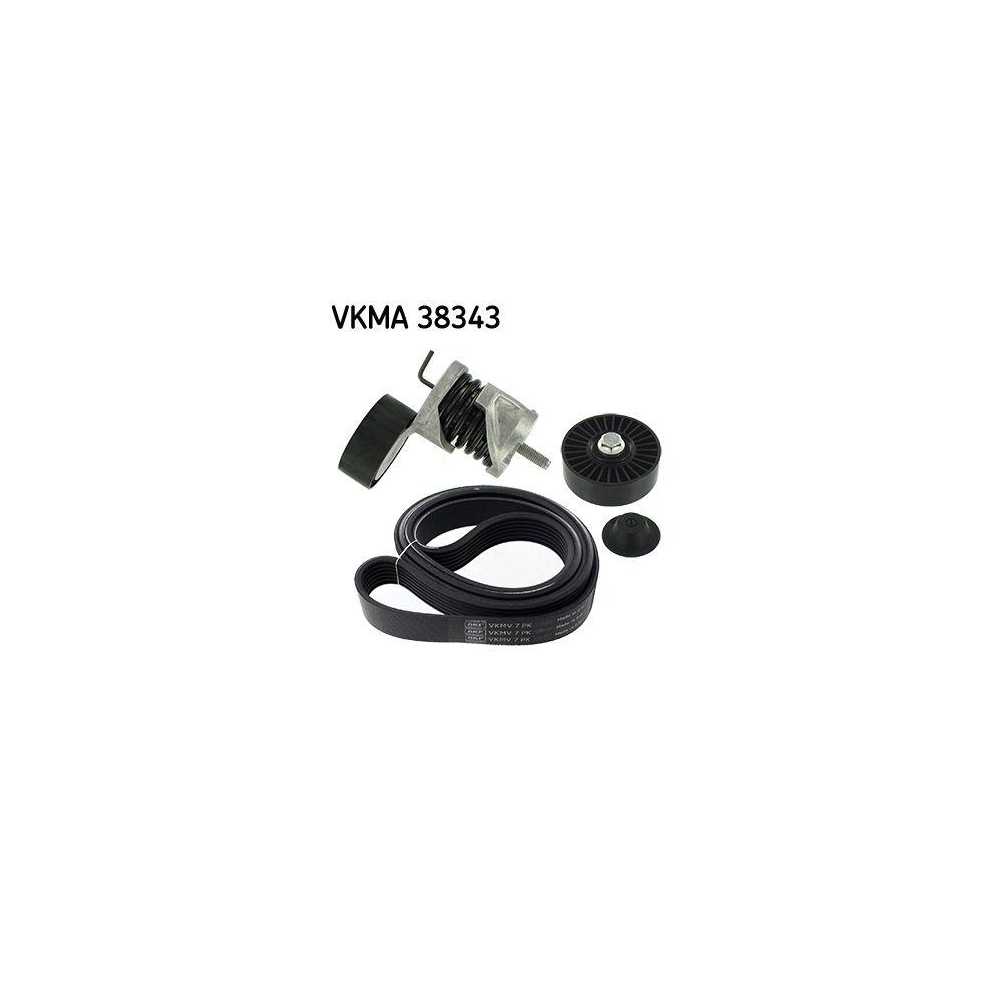 Keilrippenriemensatz SKF VKMA 38343 f&uuml;r BMW, f&uuml;r Fahrzeuge mit Klimaanlage