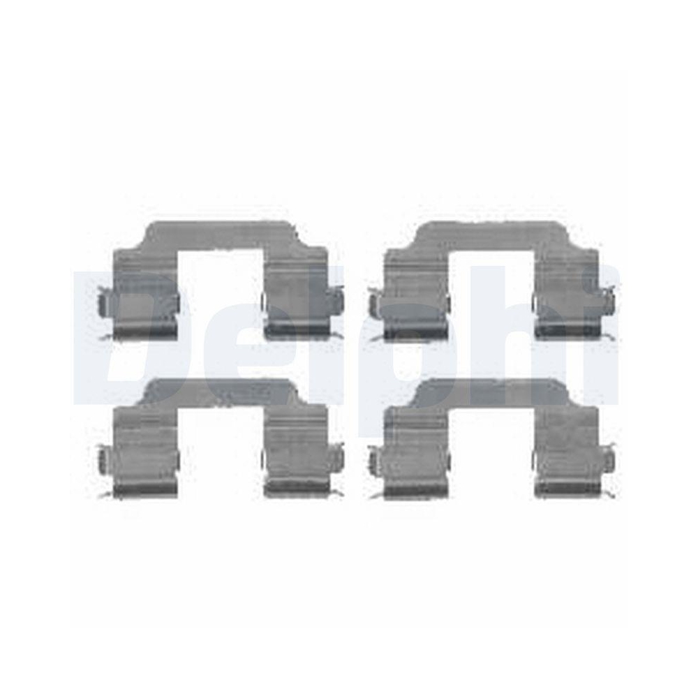 DELPHI LX0459 Zubeh&ouml;rsatz, Scheibenbremsbelag f&uuml;r, Vorderachse