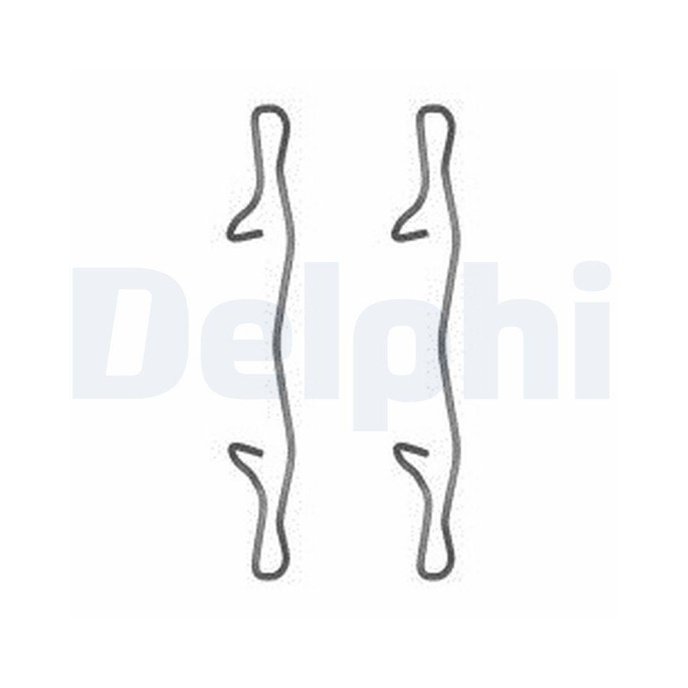 DELPHI LX0571 Zubehörsatz, Scheibenbremsbelag für, Hinterachse, Vorderachse