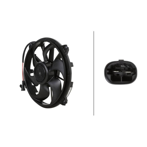 HELLA 8EW 366 421-391 L&uuml;fter, Motork&uuml;hlung f&uuml;r CITRO&Euml;N PEUGEOT, links, rechts