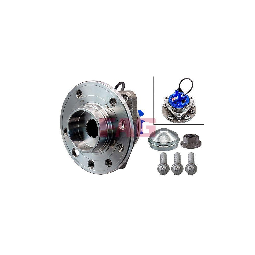 Radlagersatz Schaeffler FAG 713 6448 10 f&uuml;r OPEL GENERAL MOTORS, Vorderachse