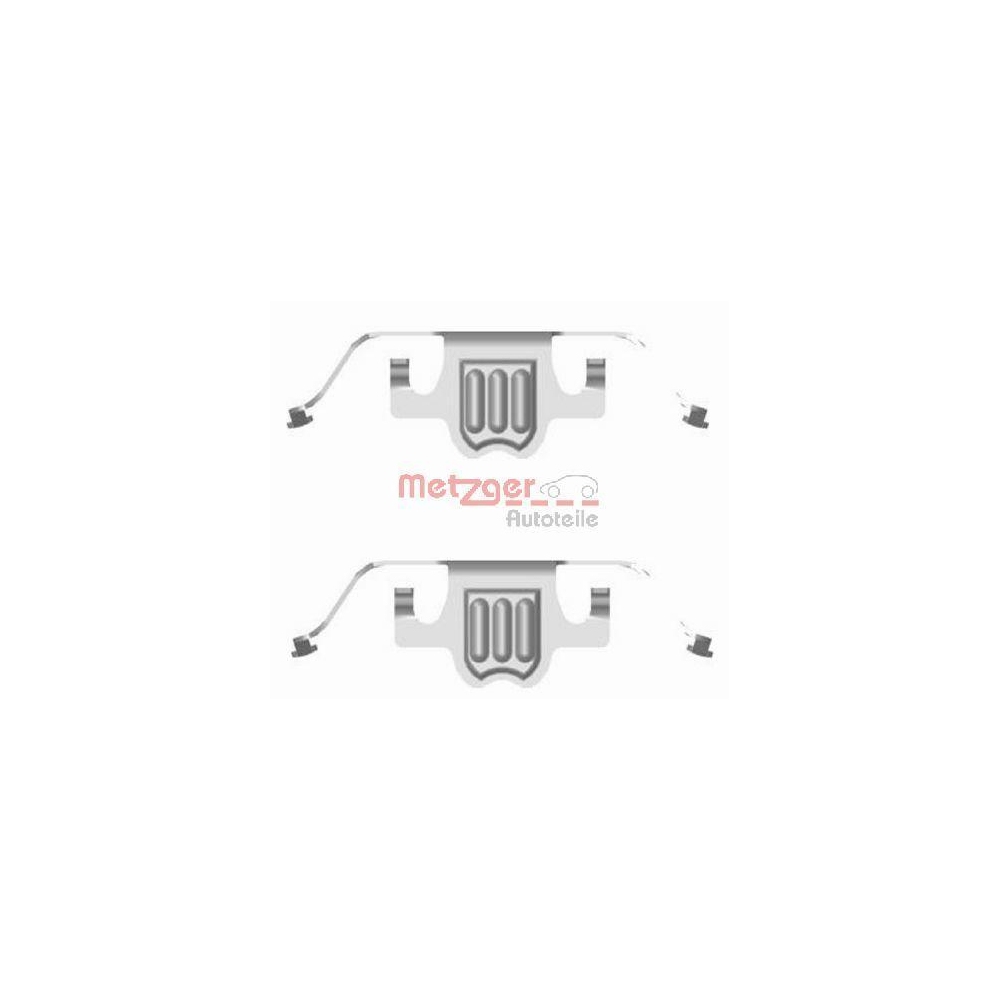 Zubeh&ouml;rsatz, Scheibenbremsbelag METZGER 109-1695 GREENPARTS f&uuml;r BMW, Hinterachse