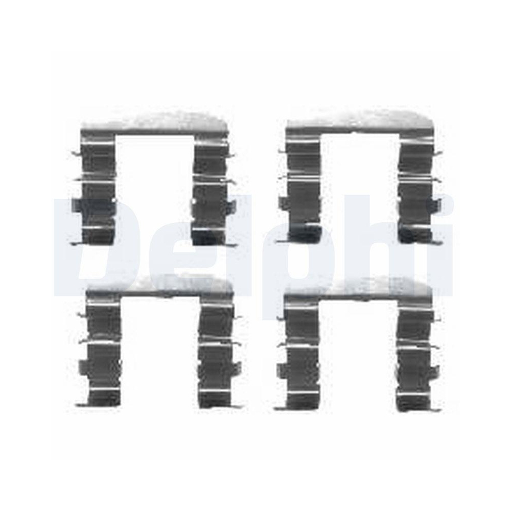 DELPHI LX0461 Zubeh&ouml;rsatz, Scheibenbremsbelag f&uuml;r, Vorderachse