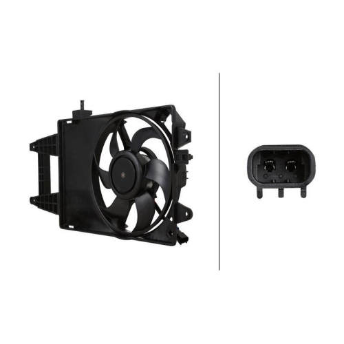 HELLA 8EW 366 421-271 L&uuml;fter, Motork&uuml;hlung f&uuml;r FIAT LANCIA