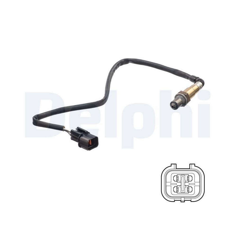 DELPHI ES21257-12B1 Lambdasonde f&uuml;r HYUNDAI KIA, nach Katalysator
