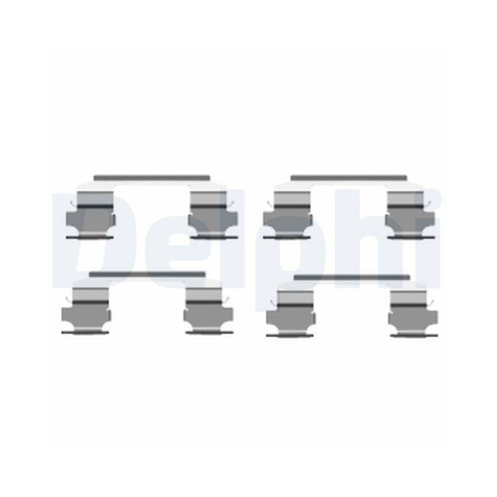 DELPHI LX0462 Zubeh&ouml;rsatz, Scheibenbremsbelag f&uuml;r NISSAN, Vorderachse