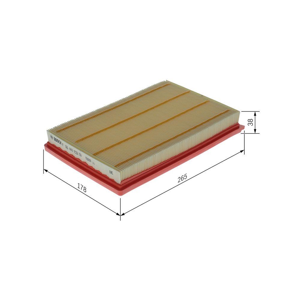 Luftfilter BOSCH F 026 400 722 f&uuml;r MERCEDES-BENZ