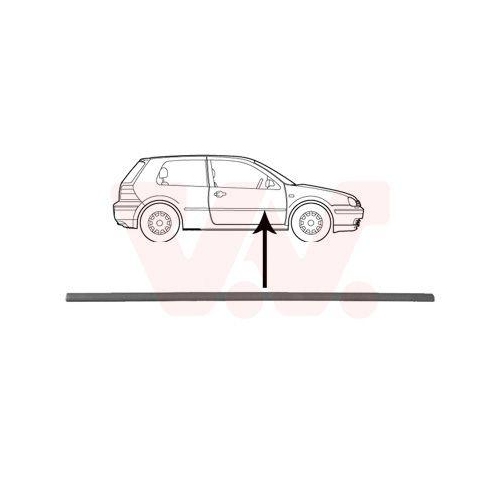 VAN WEZEL 5888428 Zier-/Schutzleiste, T&uuml;r f&uuml;r VW, vorne rechts
