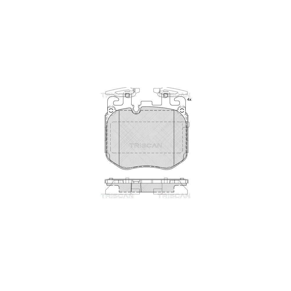 Bremsbelagsatz, Scheibenbremse TRISCAN 8110 11066 für BMW, Vorderachse