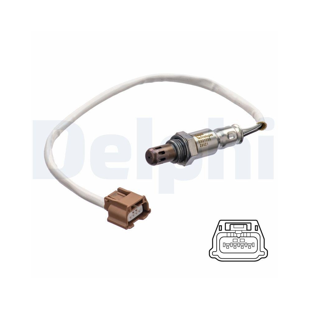 DELPHI ES21259-12B1 Lambdasonde f&uuml;r NISSAN INFINITI, nach Katalysator