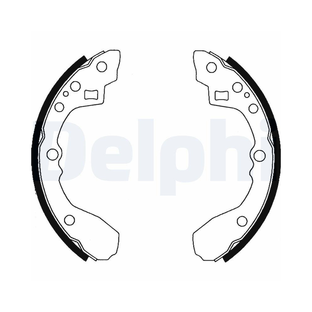 DELPHI LS1824 Bremsbackensatz f&uuml;r KIA, Hinterachse