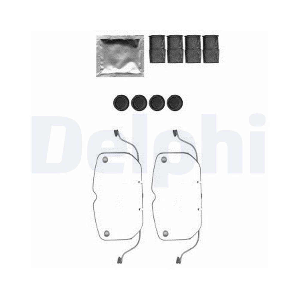 DELPHI LX0574 Zubeh&ouml;rsatz, Scheibenbremsbelag f&uuml;r BMW, Vorderachse