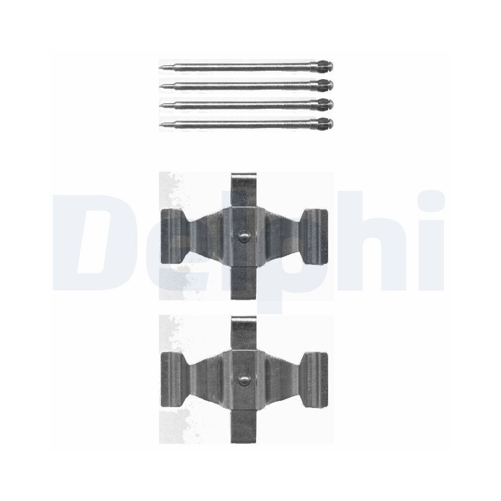 DELPHI LX0464 Zubeh&ouml;rsatz, Scheibenbremsbelag f&uuml;r MERCEDES-BENZ, Vorderachse