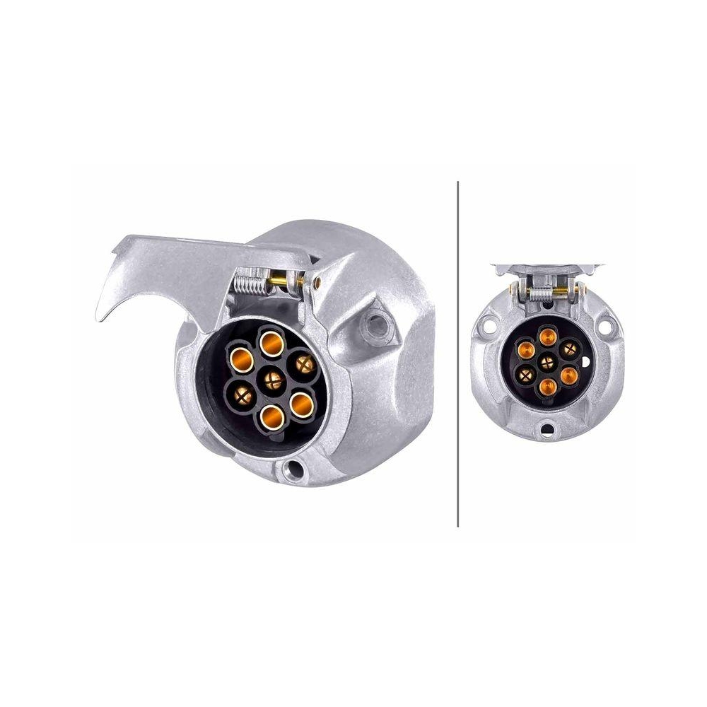 HELLA Steckdose 8JB 001 941-001 für DAF MERCEDES-BENZ SCANIA VOLVO SISU CASE IH