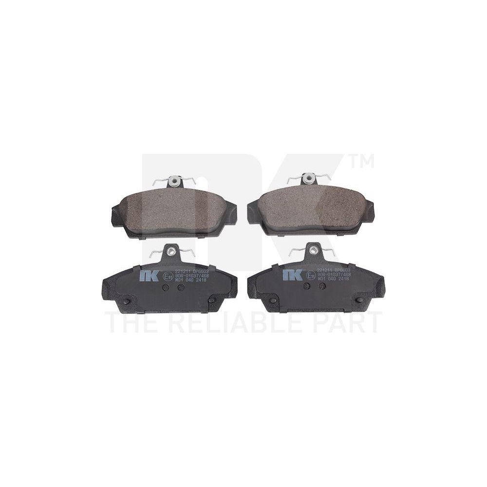 Bremsbelagsatz, Scheibenbremse NK 221211 f&uuml;r MG ROVER, Vorderachse