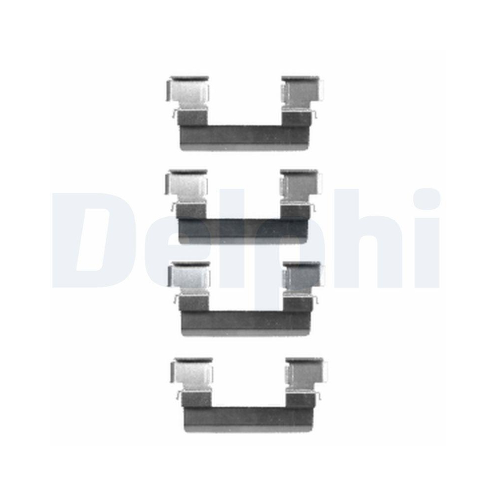 DELPHI LX0466 Zubehörsatz, Scheibenbremsbelag für OPEL VAUXHALL CHEVROLET