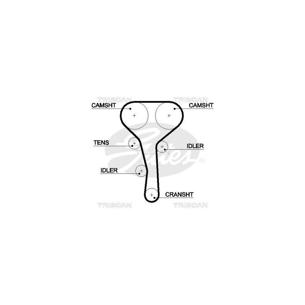 Zahnriemen TRISCAN 8645 5507xs f&uuml;r RENAULT DANA