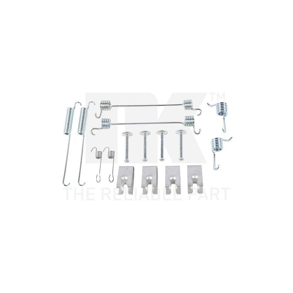 Zubehörsatz, Bremsbacken NK 7925749 für FORD, Hinterachse
