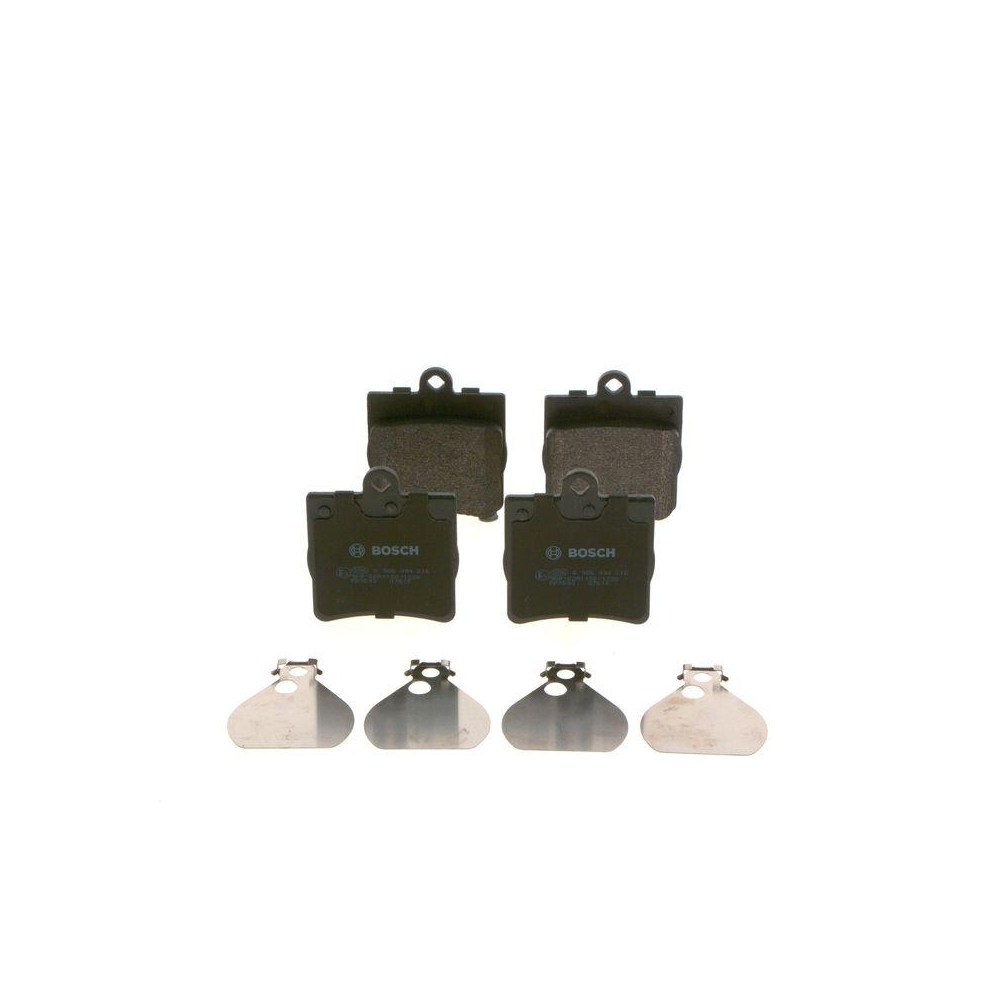 Bremsbelagsatz, Scheibenbremse BOSCH 0 986 494 016 f&uuml;r CHRYSLER MERCEDES-BENZ