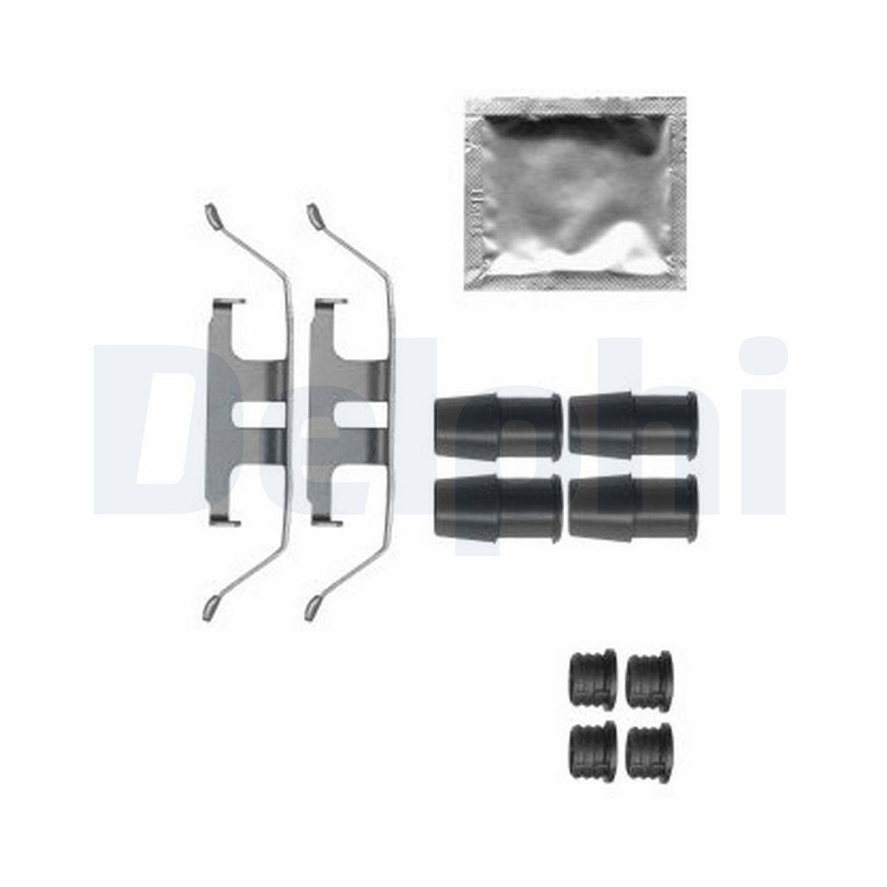 Zubehörsatz, Scheibenbremsbelag DELPHI LX0578 für BMW, Hinterachse, Vorderachse