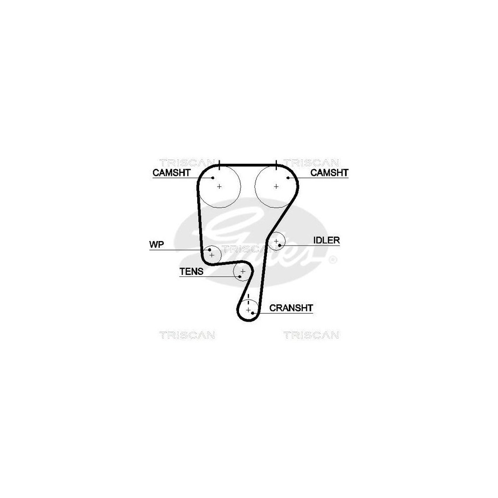 Zahnriemen TRISCAN 8645 5509xs f&uuml;r FORD RENAULT VOLVO DANA